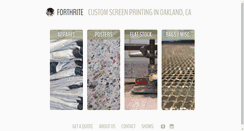 Desktop Screenshot of forthriteprinting.com